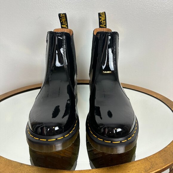 Dr. Martens Shiny Black Chelsea Boots - Picture 3 of 7